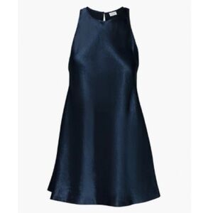 Babaton Butler Dress in Total Eclipse Blue Size Medium Aritzia #100390